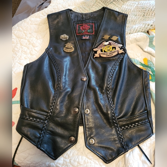 Harley-Davidson womens leather vest - Picture 2 of 2